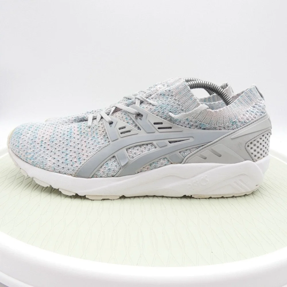 Asics Gel-Kayano Trainer Knit HN7M4 Mens 11 Running Shoes Glacier Gray Sneakers